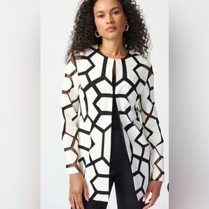 NEW ! Joseph Ribkoff Monochrome Geometric Blazer size S